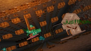 Flux's trap being activated, sending five players plummeting to their deaths.