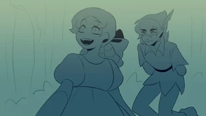 Wendy arrives in Neverland