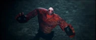 Stalingrad's presumed death as he is crushed by the falling tower