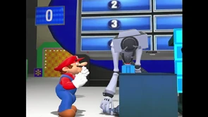 Mr. Puzzles, unimpressed, decides to take Mario's answer.