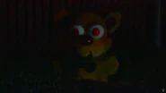 Nightmare Freddy as a ghost in Scary Stories.