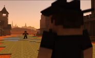 The Bandit Boss is confronted by the Drifter