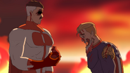 Omni-Man after ripping out Homelander's heart