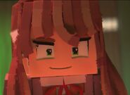 Monika's evil smile before the music video ends