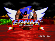 The title screen for the original Sonic.EXE video game