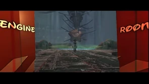 Mr. Puzzles about to kill his legs in order to fuse with the engine