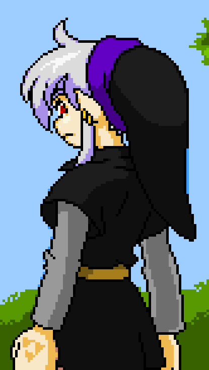 Pixel art of link/dark link!