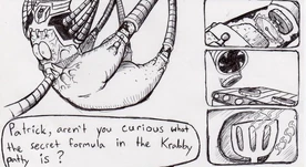 Tortured One Origins.jpg (89 KB) The Tortured One's limbs were used to make Krabby Patties.