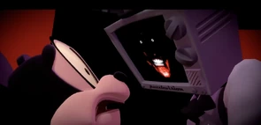 "Long live the king..." Mr. Puzzles before killing Mickey Mouse