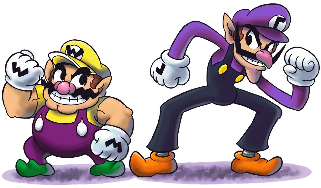 mario and luigi and wario and waluigi and yoshi