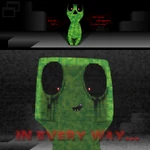 X as a Minecraft character, Drawn by Slushy