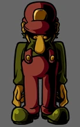Funny nose.jpg (105 KB) MX in his Mario guise, as seen in an cover of Vessel.