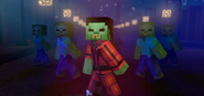 The Zombie referencing Michael Jackson's song "Thriller".
