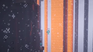 Elanuelo falling to his death from the Iron Torch.