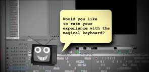 Mr. Puzzles asks SMG4 to rate his experience with the Mysterious Keyboard after he completes his Perfect Video.