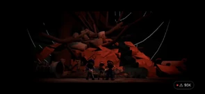 The Engine Core fully destroyed by Meggy with Mr. Puzzles in it.