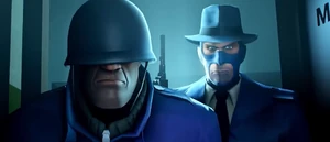 The Detective and Soldier breaking inside Ludwig's office