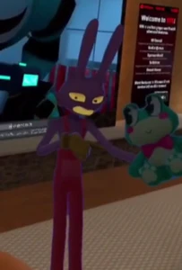 JaxwithRibbit.png (155 KB) "Do you wanna know, do you wanna know what's inside of Jax's like huge pocket?"