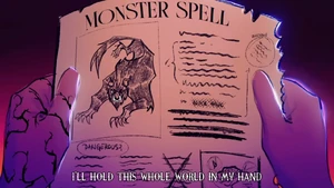 The spell for conjuring the monsters