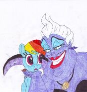 Rainbow Dash and Ursula0001