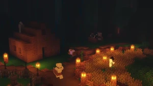The new enclosed Jungle State settlement composed of leftover Arboria players.