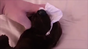 Tress crying over the show's cancellation.