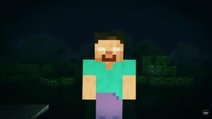 Herobrine appears.
