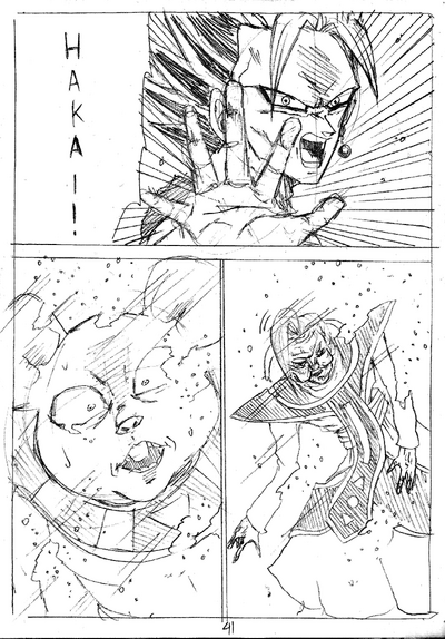 Vegito uses hakai