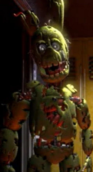 Not Springtrap Later On He Turns Into Springtrap He Is Spring