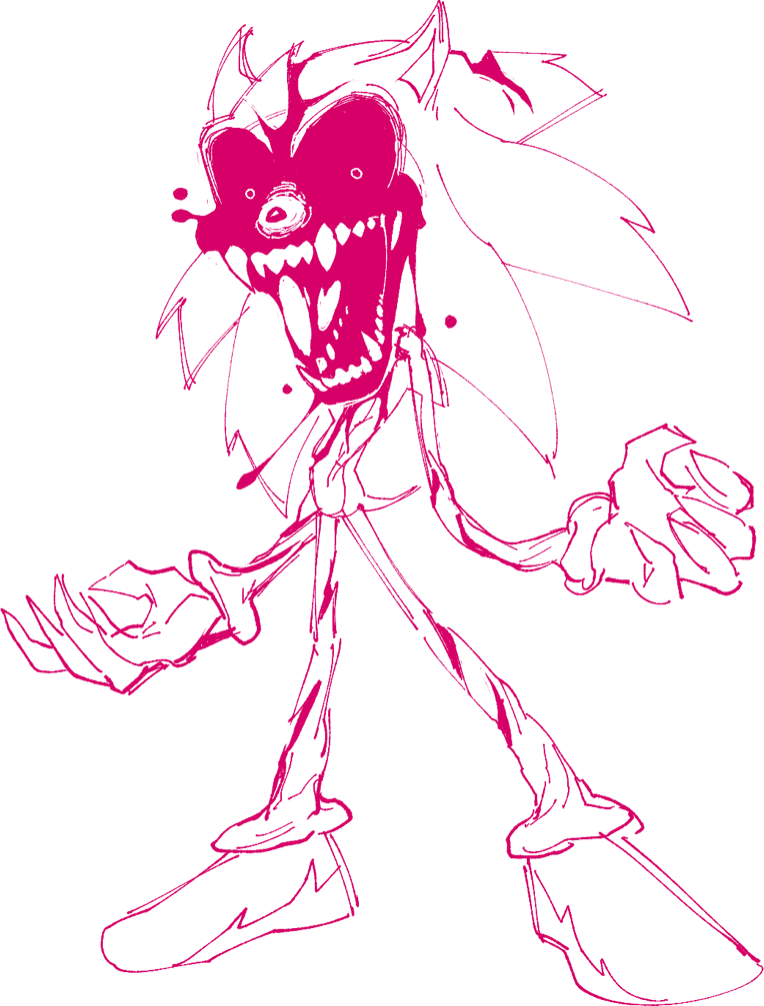 Heres my exe in his faker form! He'll soon have his creepy form dw : r/ SonicEXE