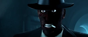 The Detective confronting Jules after his disfigurement
