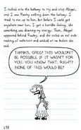 Abigail mocks Greg.