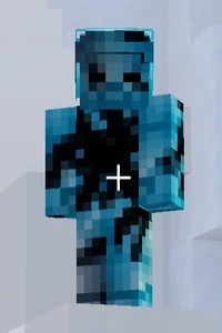 A Blue Steve infected by the Darkness.