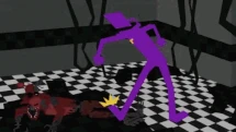 William kicking Foxy in the shins, which eventually causes him to get fired.