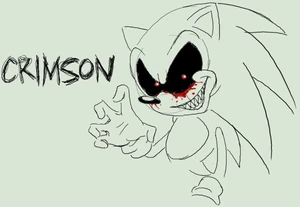 Offiicial sketch of Sonic.EXE by JoeDoughBoi ( X's current owner)