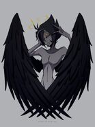 Samael with his wings