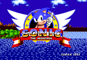 Title screen before pressing start