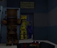 The Withered Animatronics' defeat as they surrender back to parts/service room