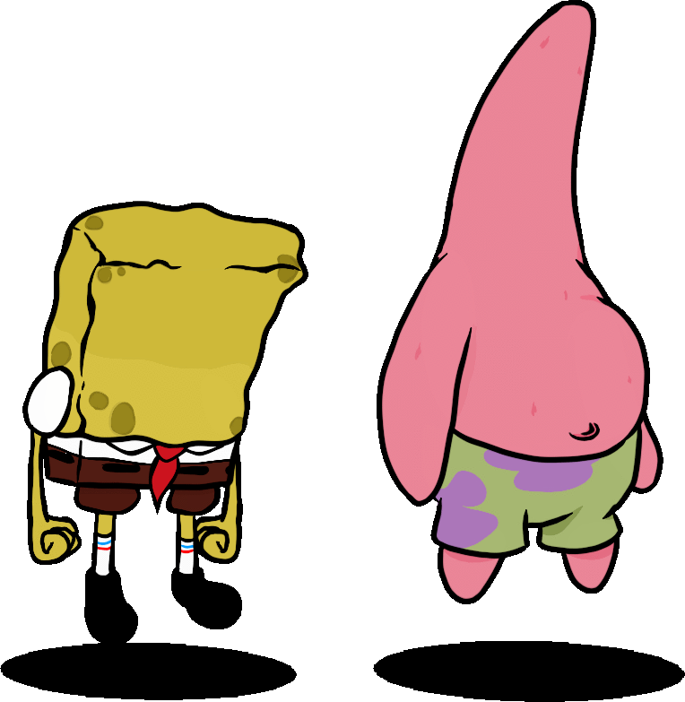 SpongeBob and Patrick noclipped into the Backrooms by RedKirb on DeviantArt