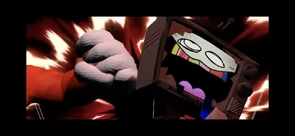 Mario punches him in the face, refusing to forgive him for his crimes.