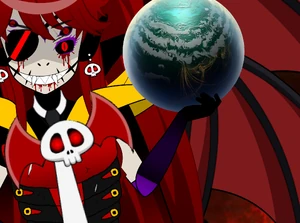 Pepper holding a planet.