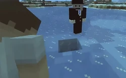 Bruce and Albert Johnson bury Farcry in a frozen lake after the first shot him dead with an arrow.