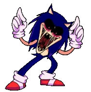 Sonic.Exe laughing in "You Can't Run".