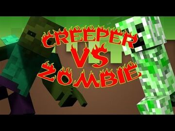 minecraft creeper and zombie