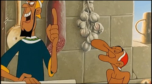 asterix and cleopatra cake gif