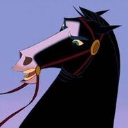 Khan (Loyal companion and steed of Mulan, accompanied the maiden on her journey to face the villain alliance, departed to China along with her rider after the end of the first war)