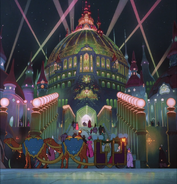 Slumberland (Fantasy realm, and the main setting of the animated film, Little Nemo: Adventures in Slumberland, ruled by King Morpheus, located at an unknown region in the Animated universe, threatened by the villain forces, presumably standing)