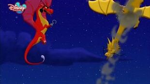 Captain Hook Dragon and Gold Dragon