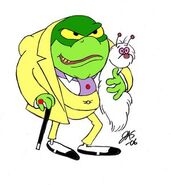 Baron Silas Greenback (A gangster Toad who works for Joe and Plankton, does not survive but saves Plankton's life so he can run away.)