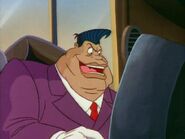 Lawrence Limburger (A businessman who was a partner of Team Rocket, turns out to be a Plutarkian from the planet Mars who serves Lord Camembert and Frieza, after Shredder took over the faction he informs his true bosses, due to the chaos that Mok caused he had to flee crawling before his bosses at the end of the war)